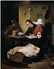 Theodor Alexander Weber The Busy Father painting